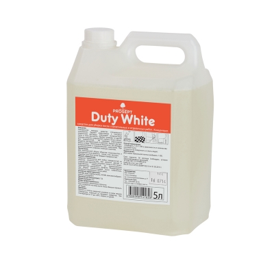 Duty White средство для уборки после строительных и отделочных работ,  эффективно удаляет налеты известковых и гипсовых растворов 5 л.
